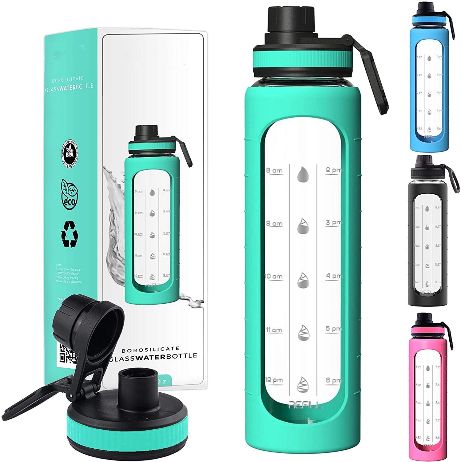 Bouteille d'eau de sport portable avec gadgets de cuisine de grande capacité