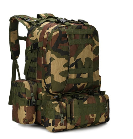 Taktischer Wanderrucksack mit Camouflage-Muster für den Außenbereich