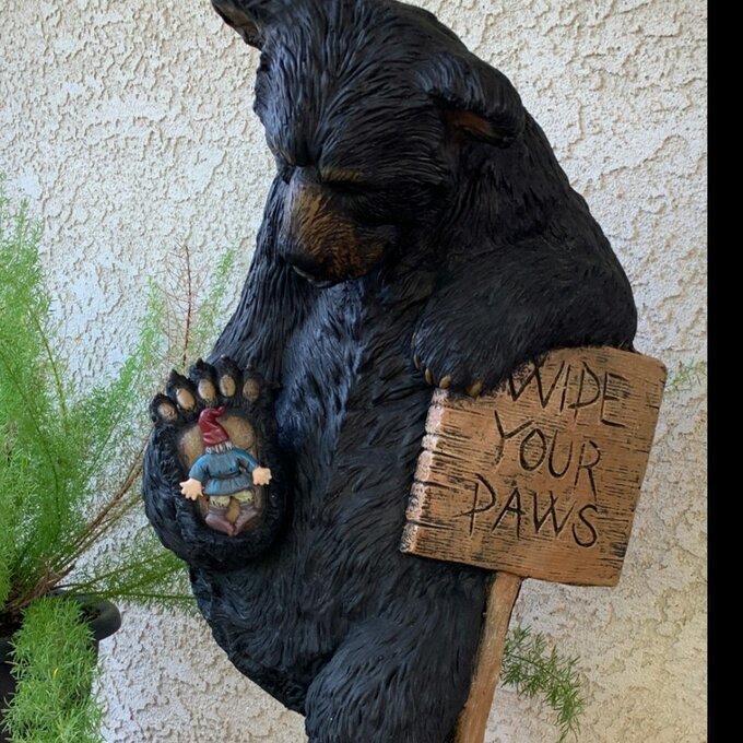 Accessoires de jardin d'ours Décorations de Noël pour la maison