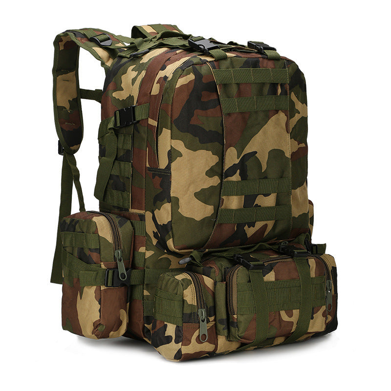 Taktischer Wanderrucksack mit Camouflage-Muster für den Außenbereich