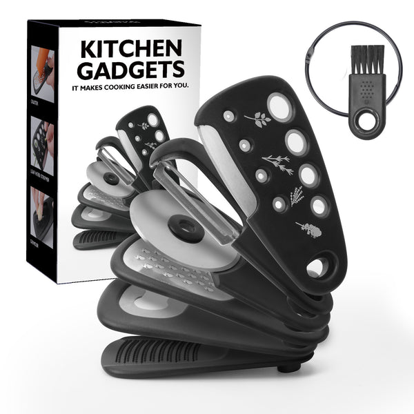 6 articles de gadgets de cuisine empilables