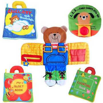 Children's toys torn cloth books