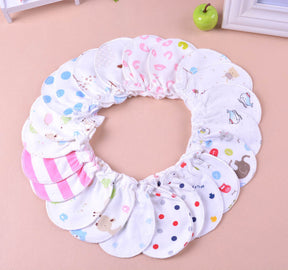 Cotton Baby Anti Scratch Printed Gloves