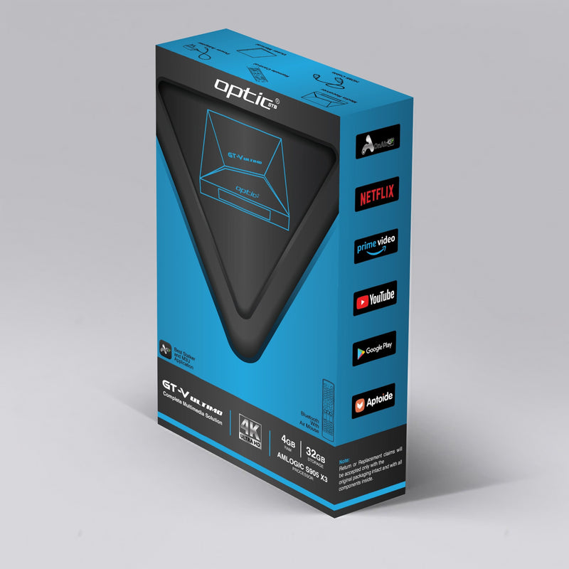 Optic STB GT-V Ultimo Android TV Box mit OnAir G3 