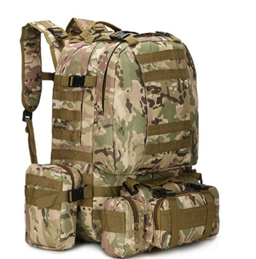 Taktischer Wanderrucksack mit Camouflage-Muster für den Außenbereich