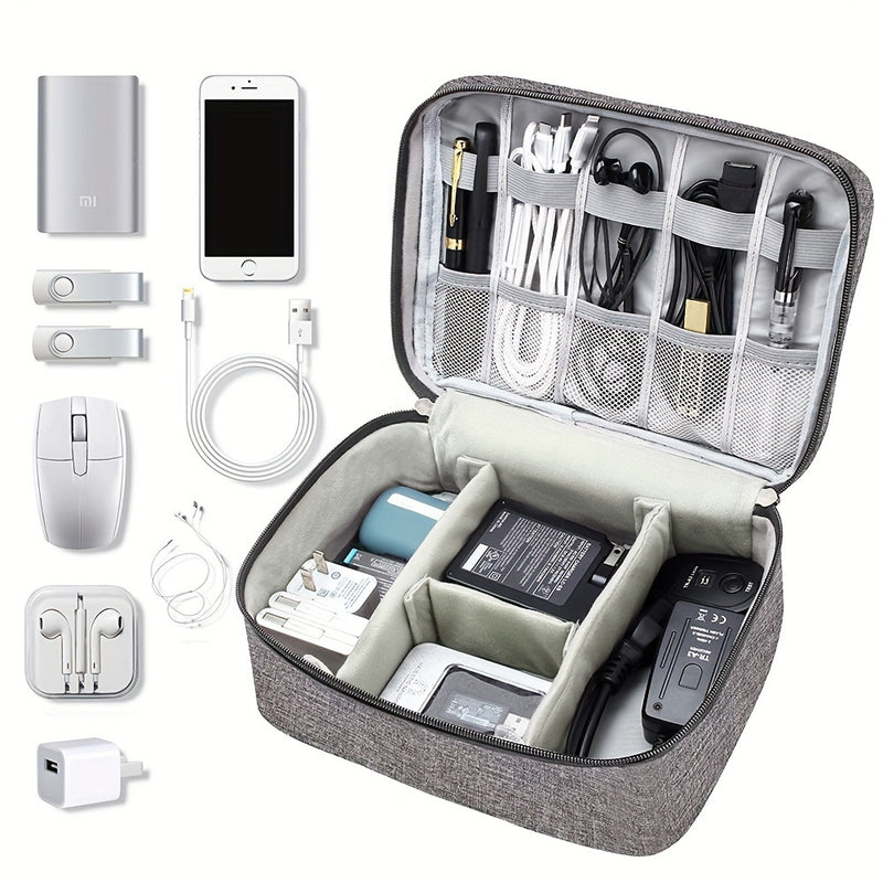 Elektronik-Organizer, Reise-Kabel-Organizer-Tasche, wasserdicht, tragbare digitale Aufbewahrungstasche, Etui für elektronisches Zubehör, Kabel-Ladegerät-Organizer-Etui