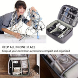 Elektronik-Organizer, Reise-Kabel-Organizer-Tasche, wasserdicht, tragbare digitale Aufbewahrungstasche, Etui für elektronisches Zubehör, Kabel-Ladegerät-Organizer-Etui