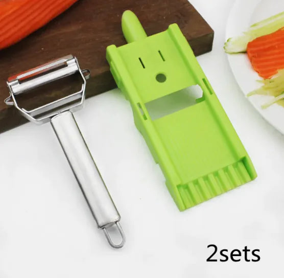 3-in-1 Stainless Steel Peeler & Knife Set