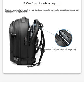 Men's Multifunctional Travel Backpack with Laptop Compartment