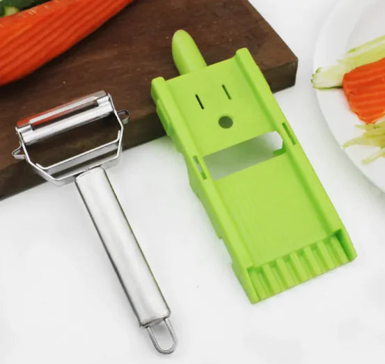 3-in-1 Stainless Steel Peeler & Knife Set